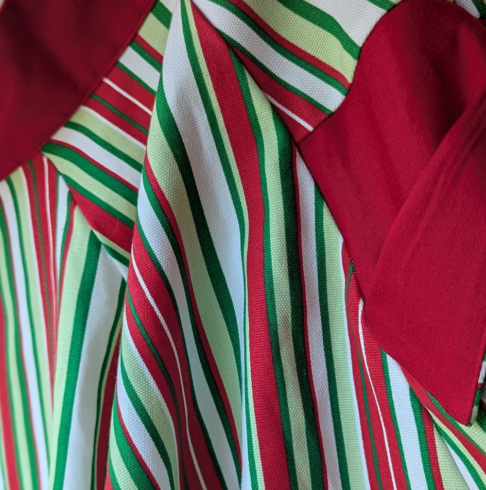 Striped Red and Green Women's Skirt